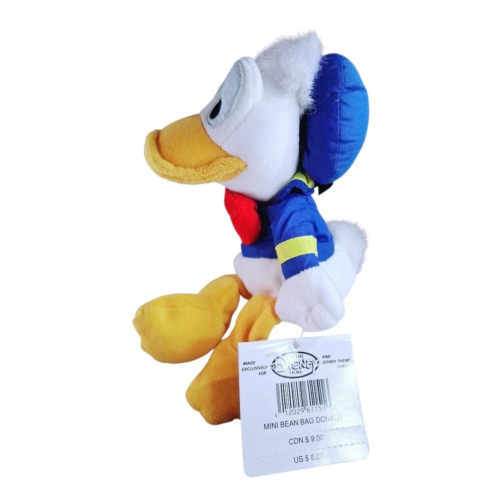 Disney Store Exclusive Donald Duck Mini Bean Bag Plush Stuffed Animal‎ Toy NWT